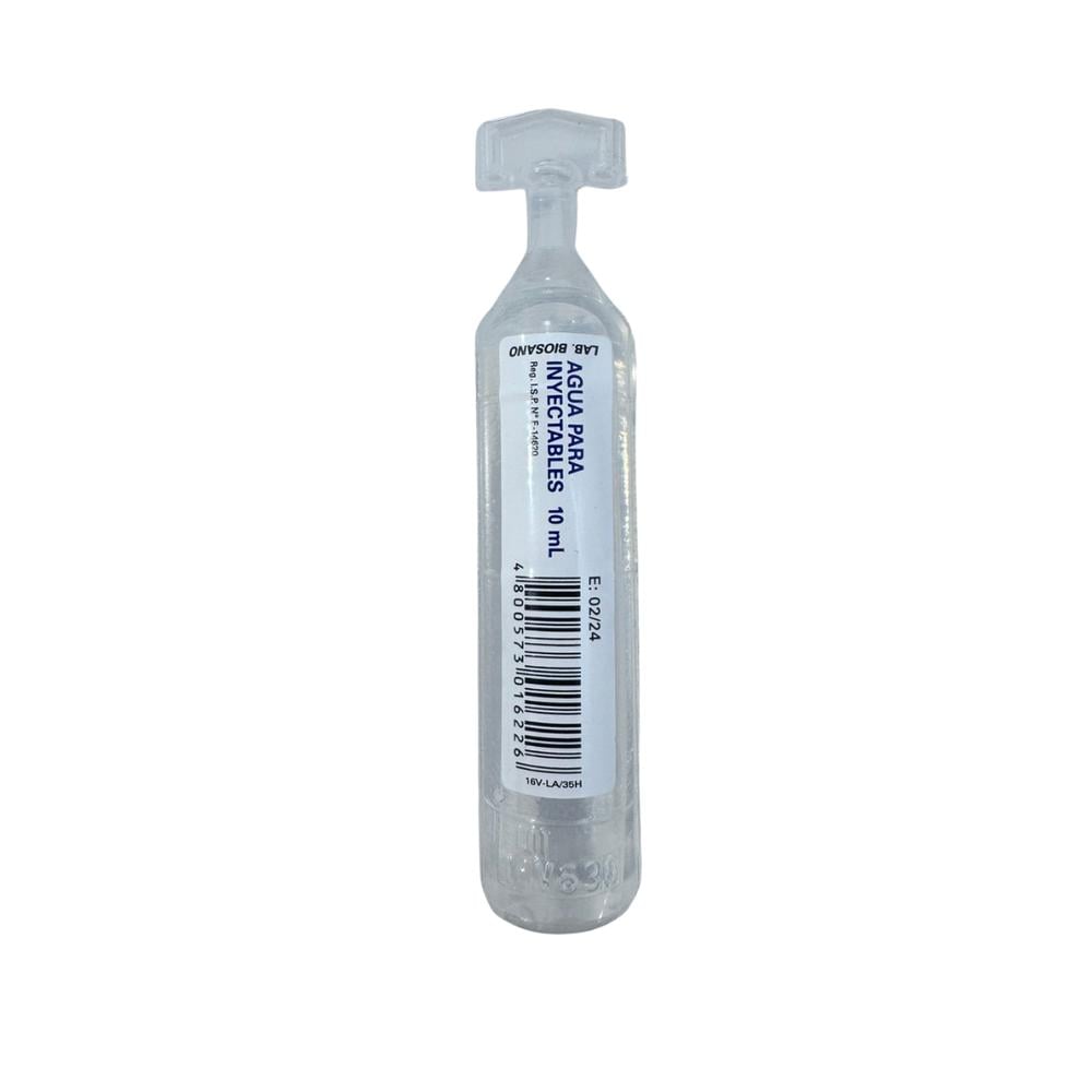 10701-D1 Agua para Inyectables 10 ml