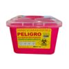 Caja Plástica de Desechos Cortopunzantes Rojo 5 Lts
