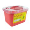 Caja Plástica de Desechos Cortopunzantes Rojo 3 Lts