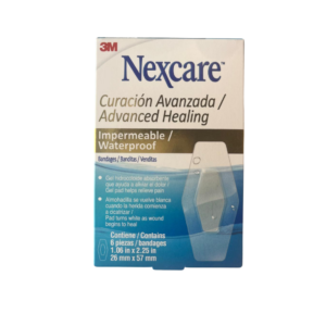 Banditas Nexcare™ Curación Avanzada - 26 mm x 57 mm - 6 Unid