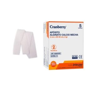 AAAACA30 Apósito Alginato de Calcio en Mecha 2X30 cm 5 unidades- Cranberry