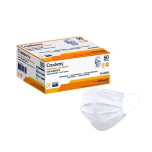 AAMASDES Mascarilla 3 pliegues blanca de Uso Medico - Caja de 50 unds