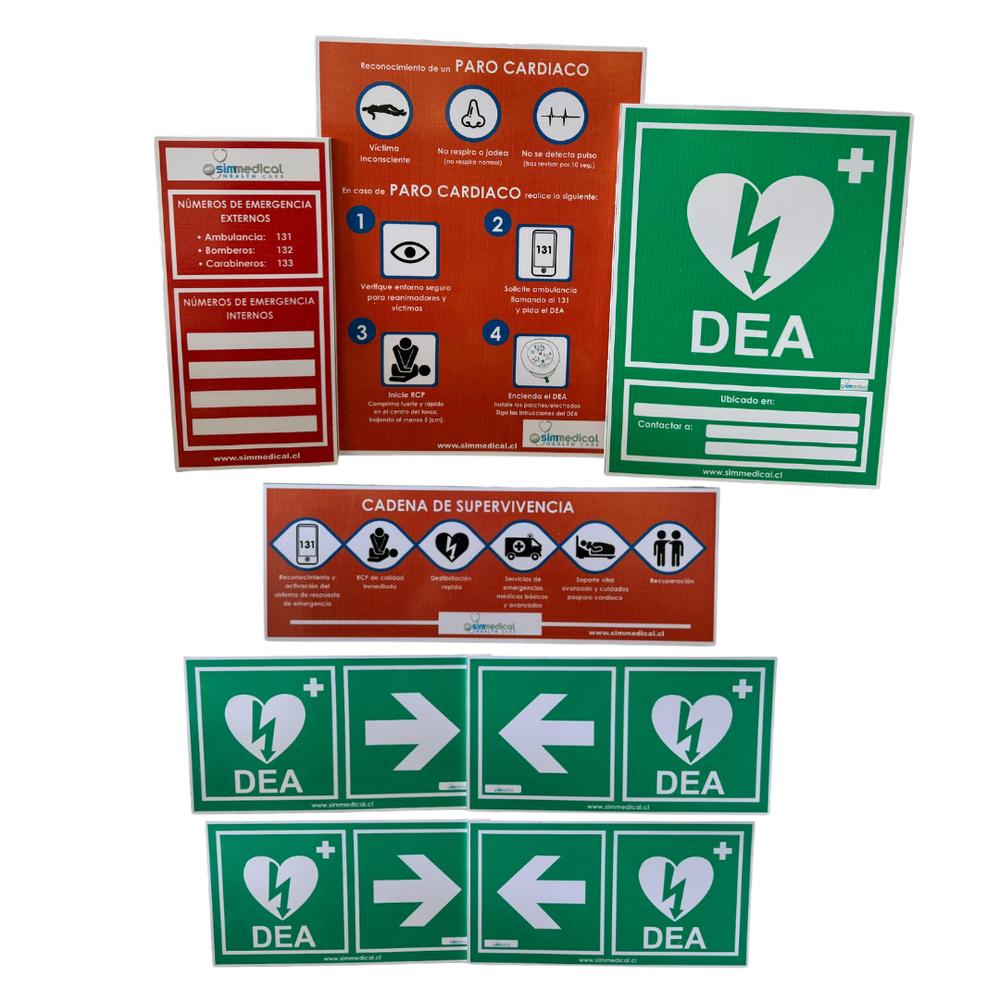 Kit de 8 Señaléticas  de Algoritmo DEA ley 21.156
