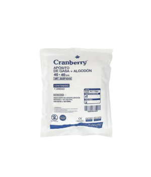Apósito de Gasa Estéril Tejida 40x40cm (Unidad) – Cranberry