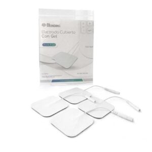 BEQ-R02 Electrodo cubierto con gel 50X50 mm (Pack 4 unds)