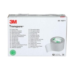 BOL-TRANS2.5-1 Cinta Quirúrgica 3M™ Transpore™ 1527-1 2.5 cm x 9.1 m - Unitario