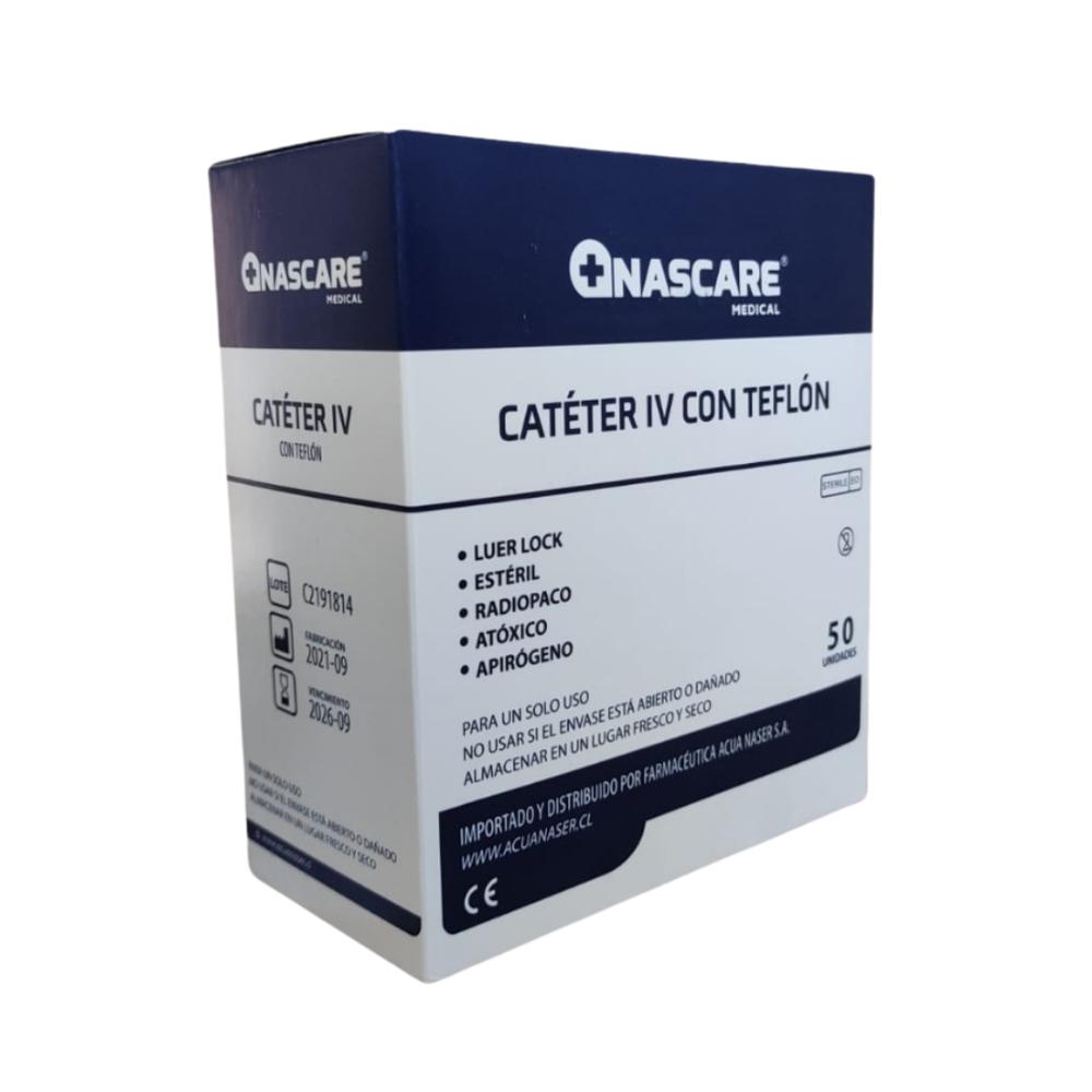 Catéter Intravenoso con Teflón (Bránula) – Caja de 50 unidades