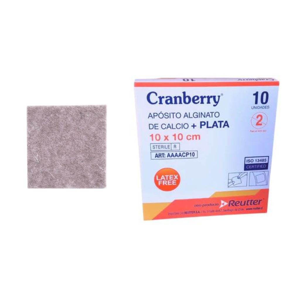 Apósito Alginato de Calcio mas Plata - Cranberry