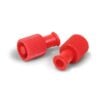 Tapa roja de obturación luer lock macho/hembra libre de látex Caja 100 unds