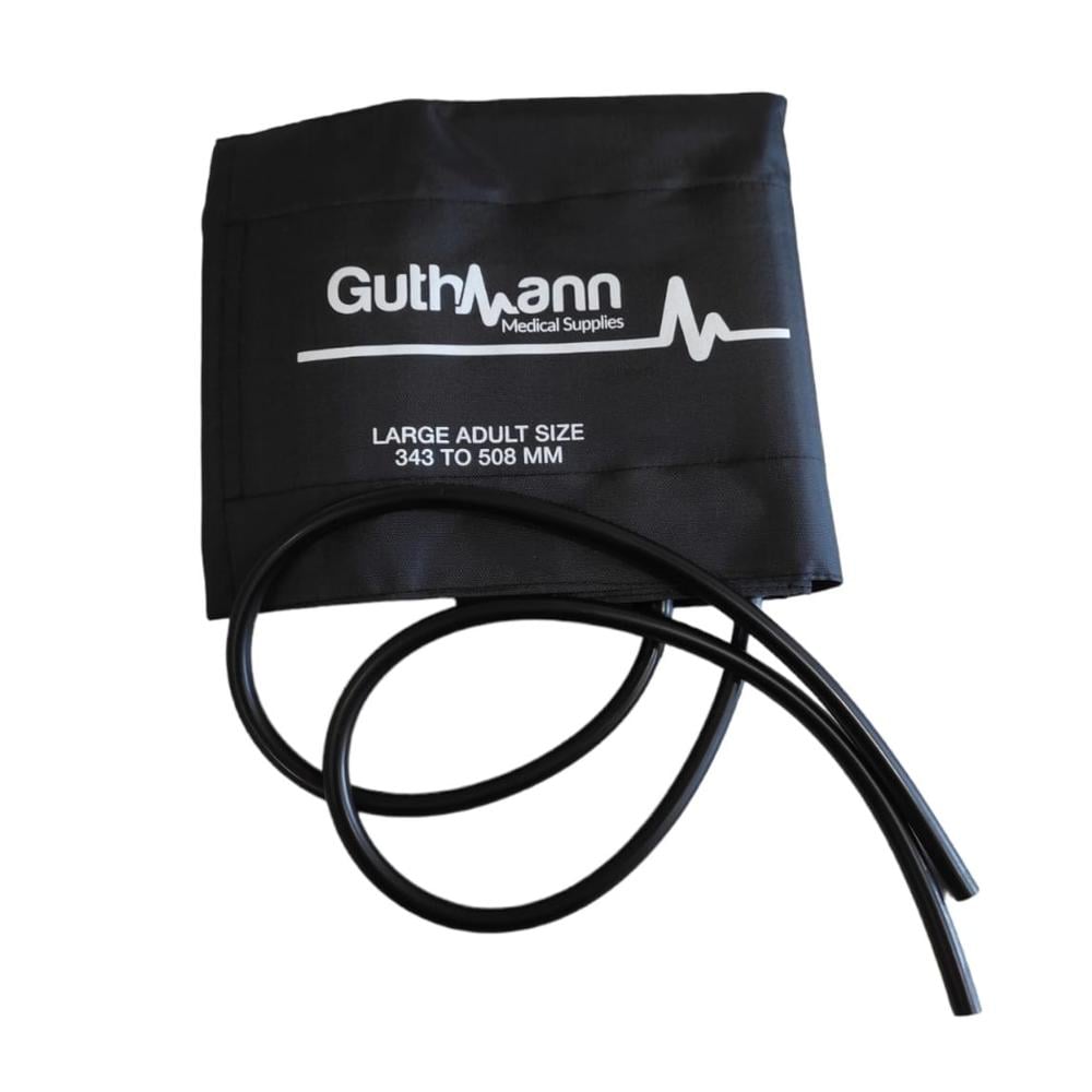 Brazalete Obeso para Toma Presión Aneroide Negro de nylon - Guthmann