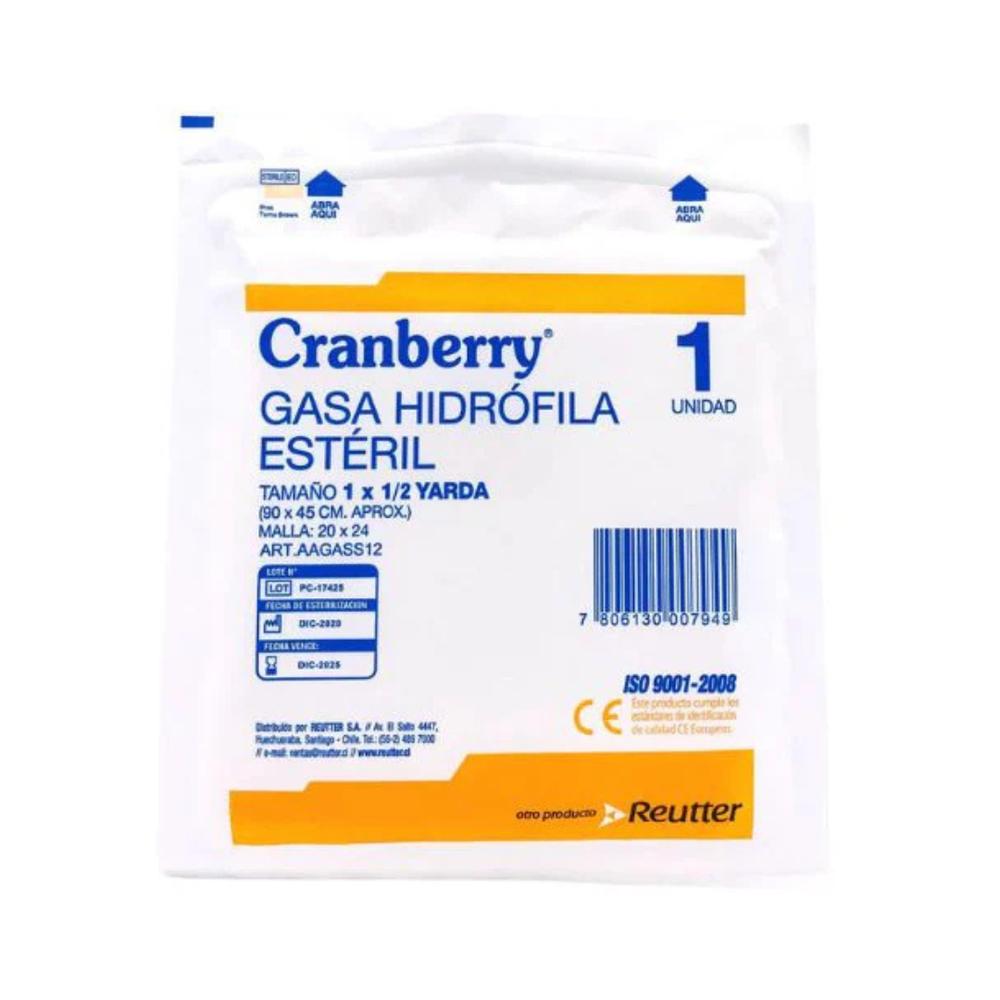 Gasa_Hidrófila Gasa Hidrófila Estéril 12 unidades - Cranberry