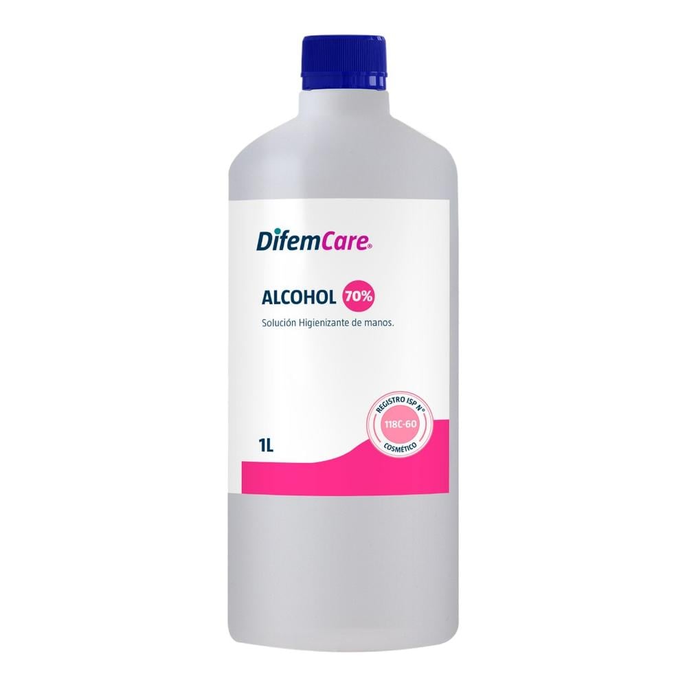 Alcohol higienizante de manos al 70% con ISP - 1 Litro