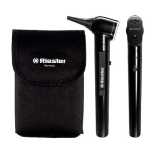 JSEMR2131200 Set Otoscopio/Oftalmoscopio E-Scope Negro - Riester