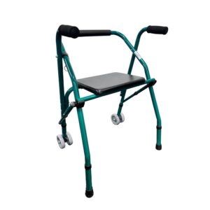 LDADCA02 Andador de 2 Ruedas Plegable con Asiento de Altura Ajustable