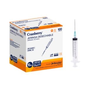 Jeringas Desechables Luer Slip con Aguja - Cranberry
