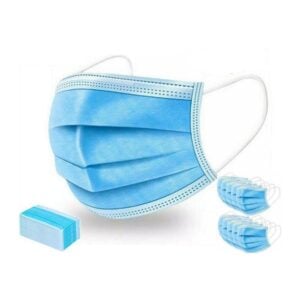 MASC3PLRG Mascarilla 3 Pliegues Adulto Celeste - Caja de 50 unds