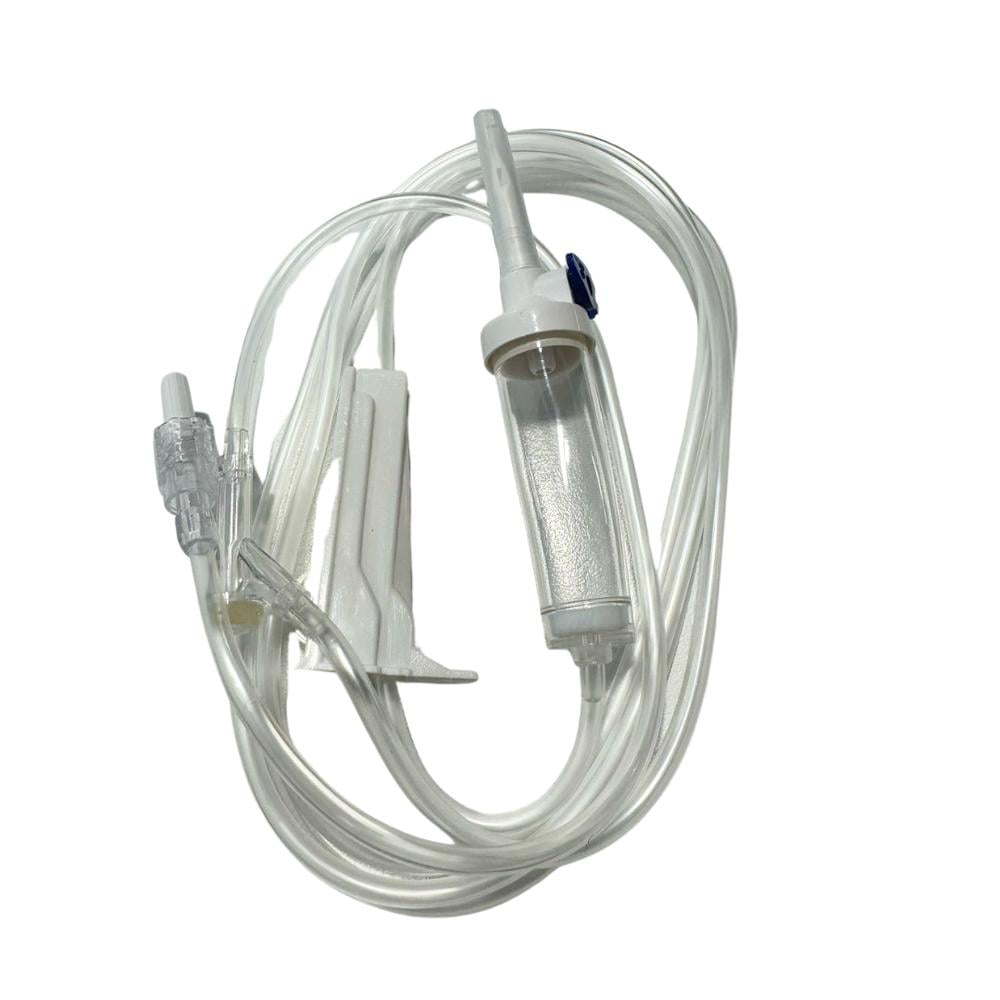 MP1010 Set de Infusión Macrogota con Ventilación, Conexión "Y" y Luer Lock – MediPlus