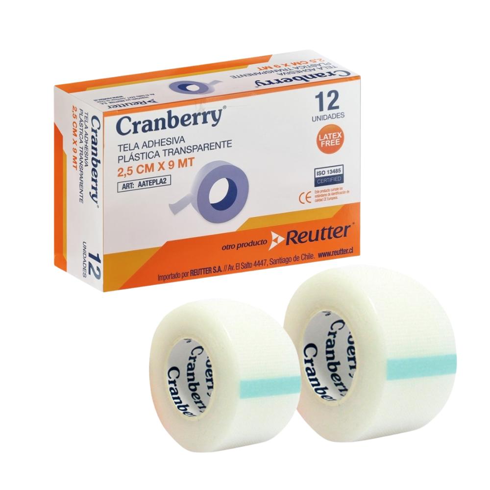 Macroporosa Tela Adhesiva Plástica Transparente Macroporosa - Cranberry
