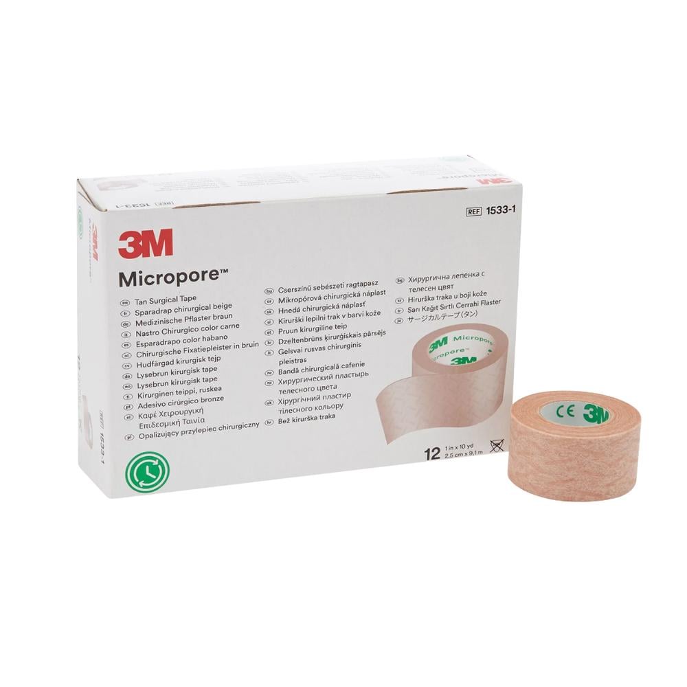 Cinta Médica 3M™ Micropore™ 1533 – Color Piel (sin dispensador)