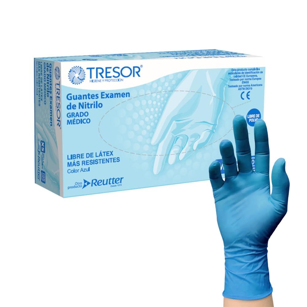 Guante Nitrilo Sin Polvo para examinación - 100 unidades