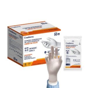 QuirurgicoEsteril Guantes Quirúrgicos Estériles de Látex Sin Polvo - 50 unidades