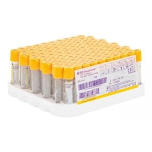 Tubos de muestra 5 ml tapa amarilla BD Vacutainer® con suero con gel separador - Caja de 100 unidades