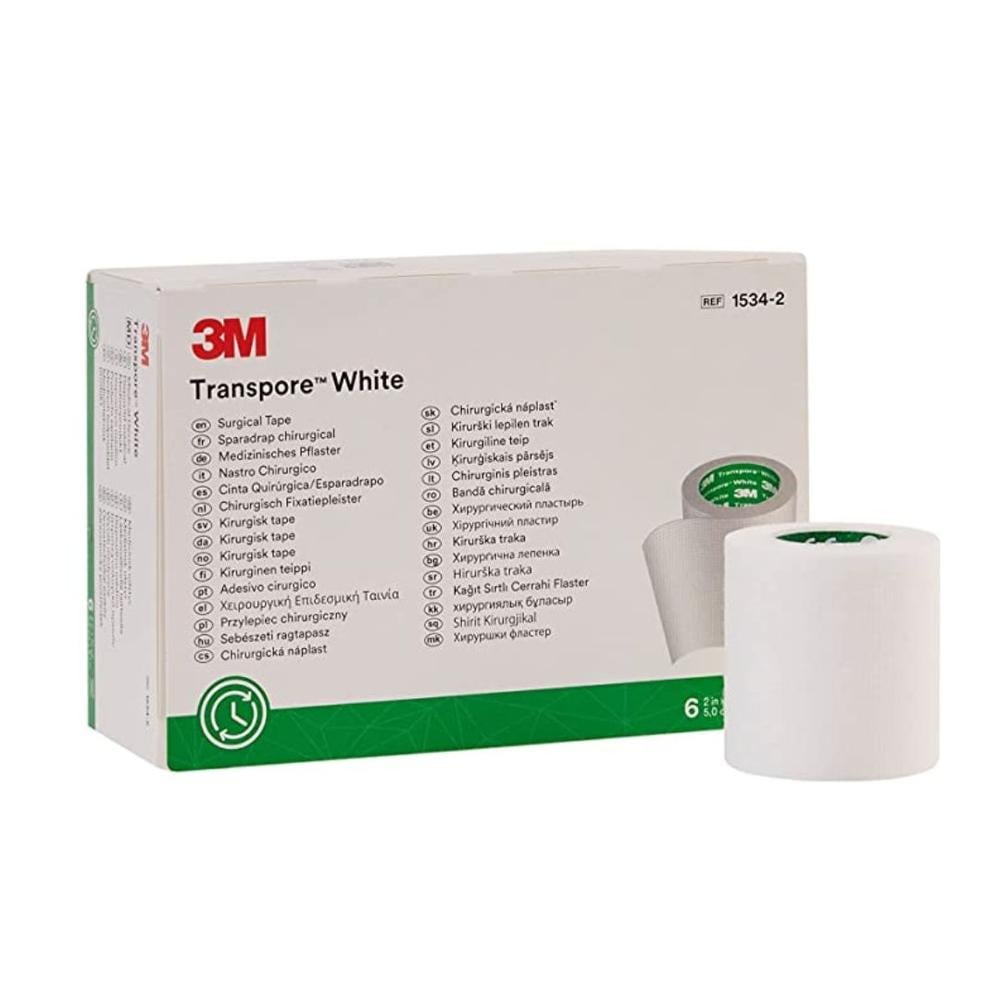 Cinta Quirúrgica 3M™ Transpore™ White 1534