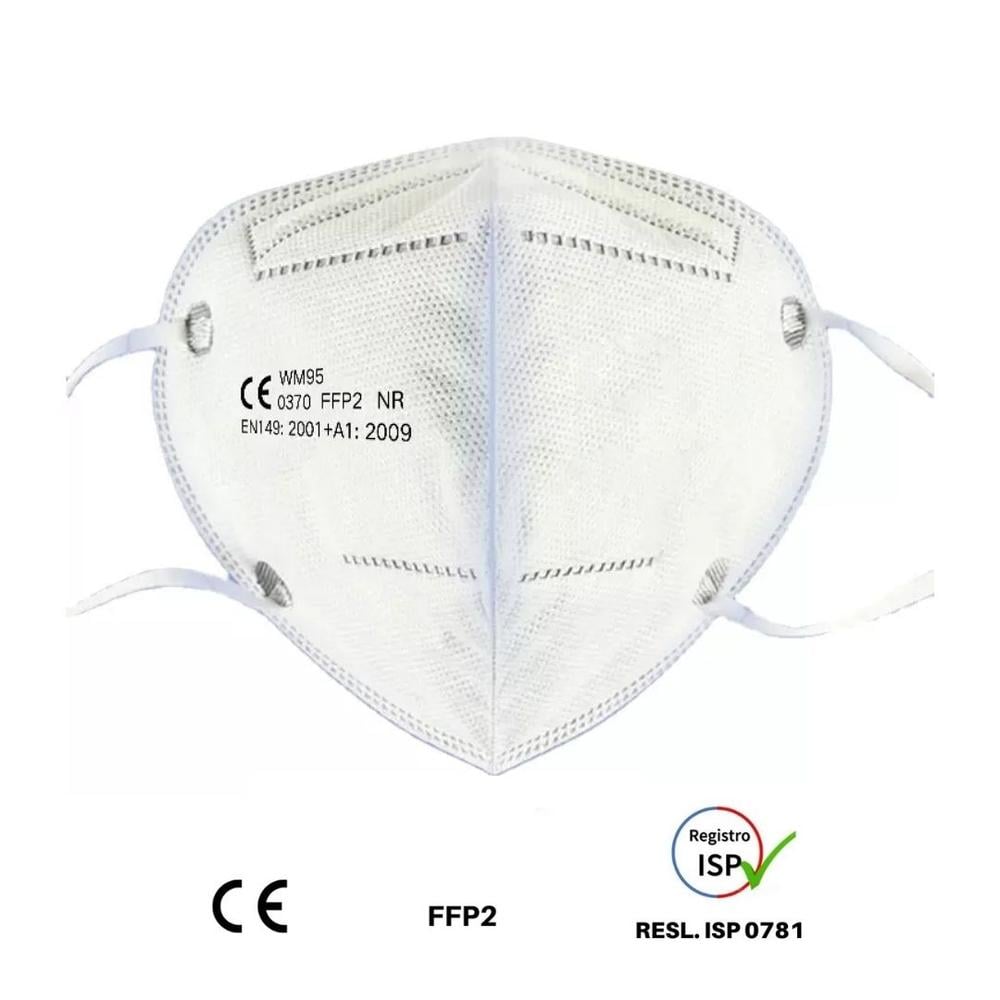 Mascarilla KN95 Adulto Blanca - Caja de 50 unds