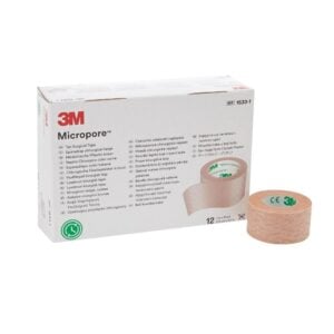 1533-1 Micropore 3M Piel 2.5 cm x 9.1 m - Unitario (sin dispensador)