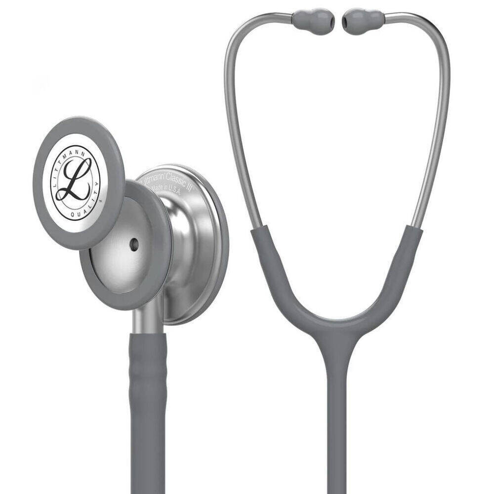 70-2007-8577-5_3 Fonendoscopio Littmann® Classic III Gris 5621 + Estuche