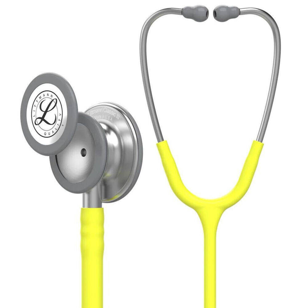 70-2007-8706-0_3 Fonendoscopio Littmann® Classic III Lima limón 5839 + Estuche