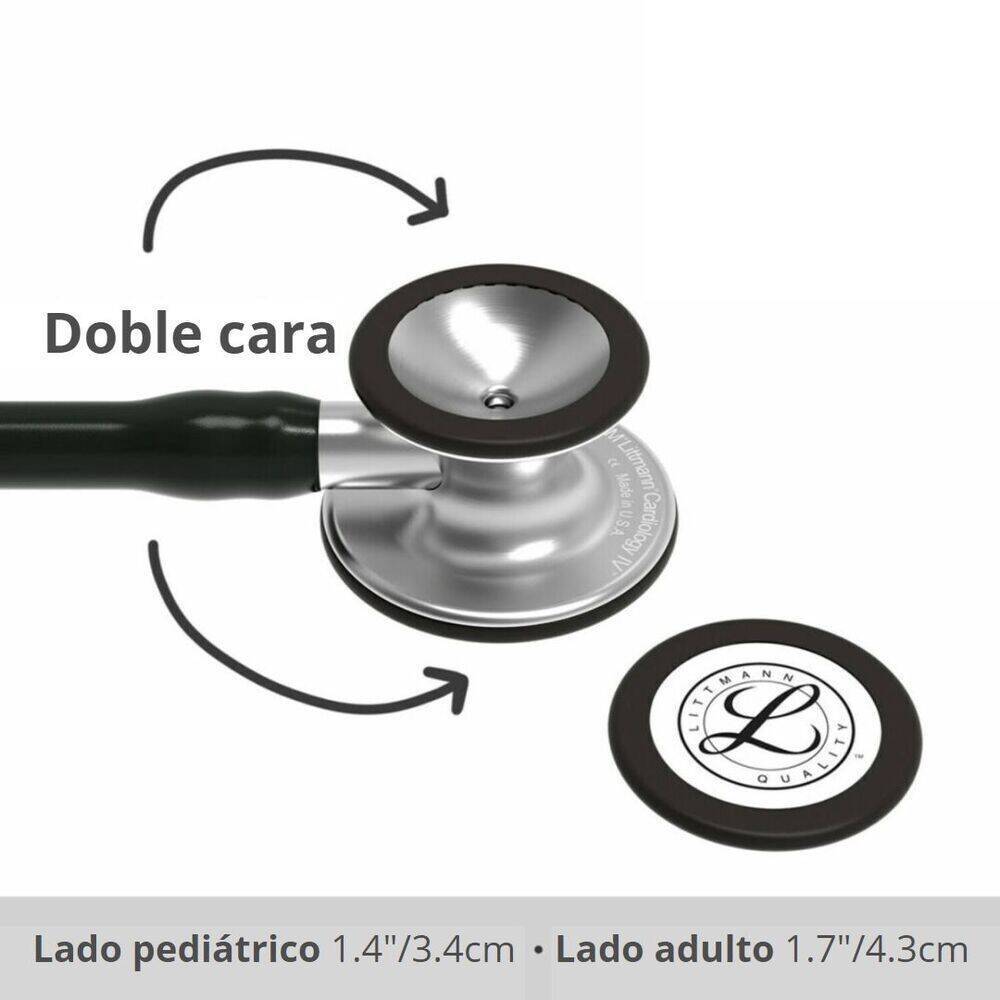 Fonendoscopio Littmann® Cardiology IV Negro 6152 + Estuche