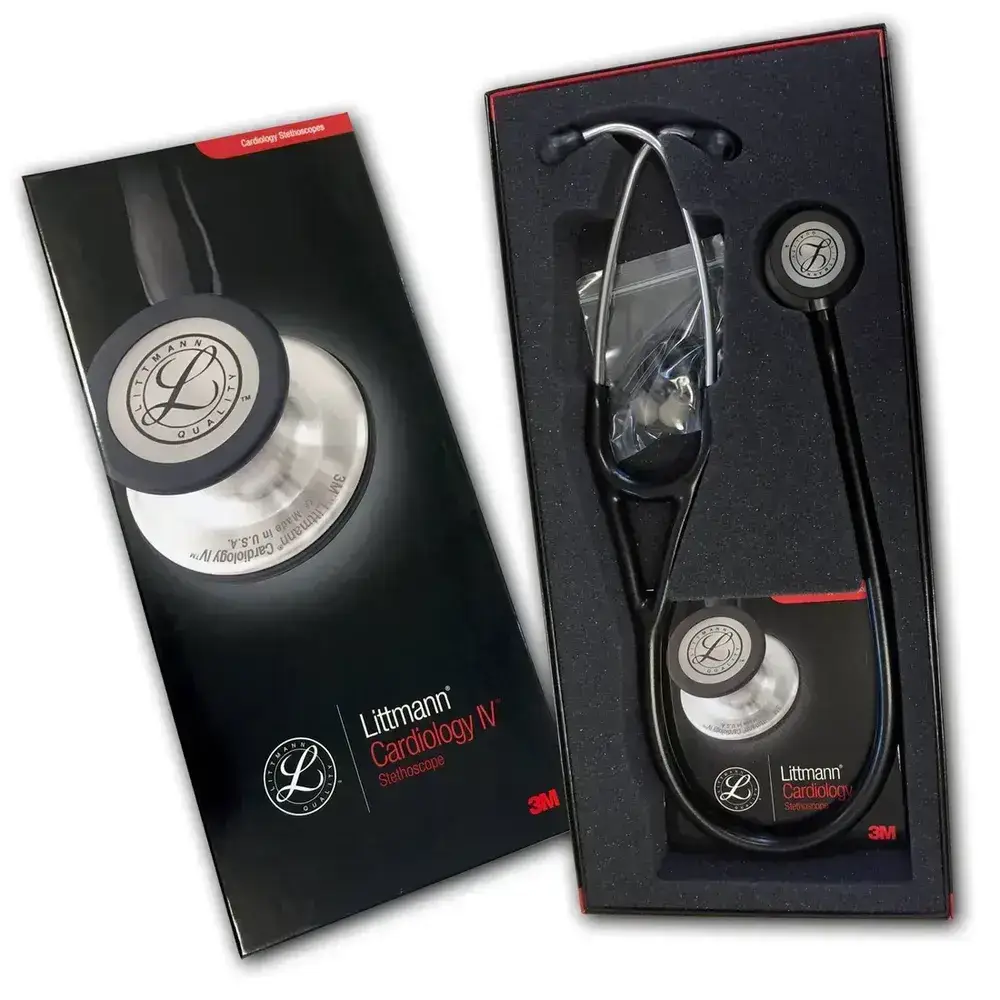 Fonendoscopio Littmann® Cardiology IV Negro 6152 + Estuche
