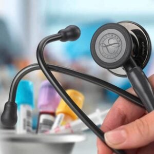 Fonendoscopio Littmann® Cardiology IV Negro 6163 con detalle de diseño