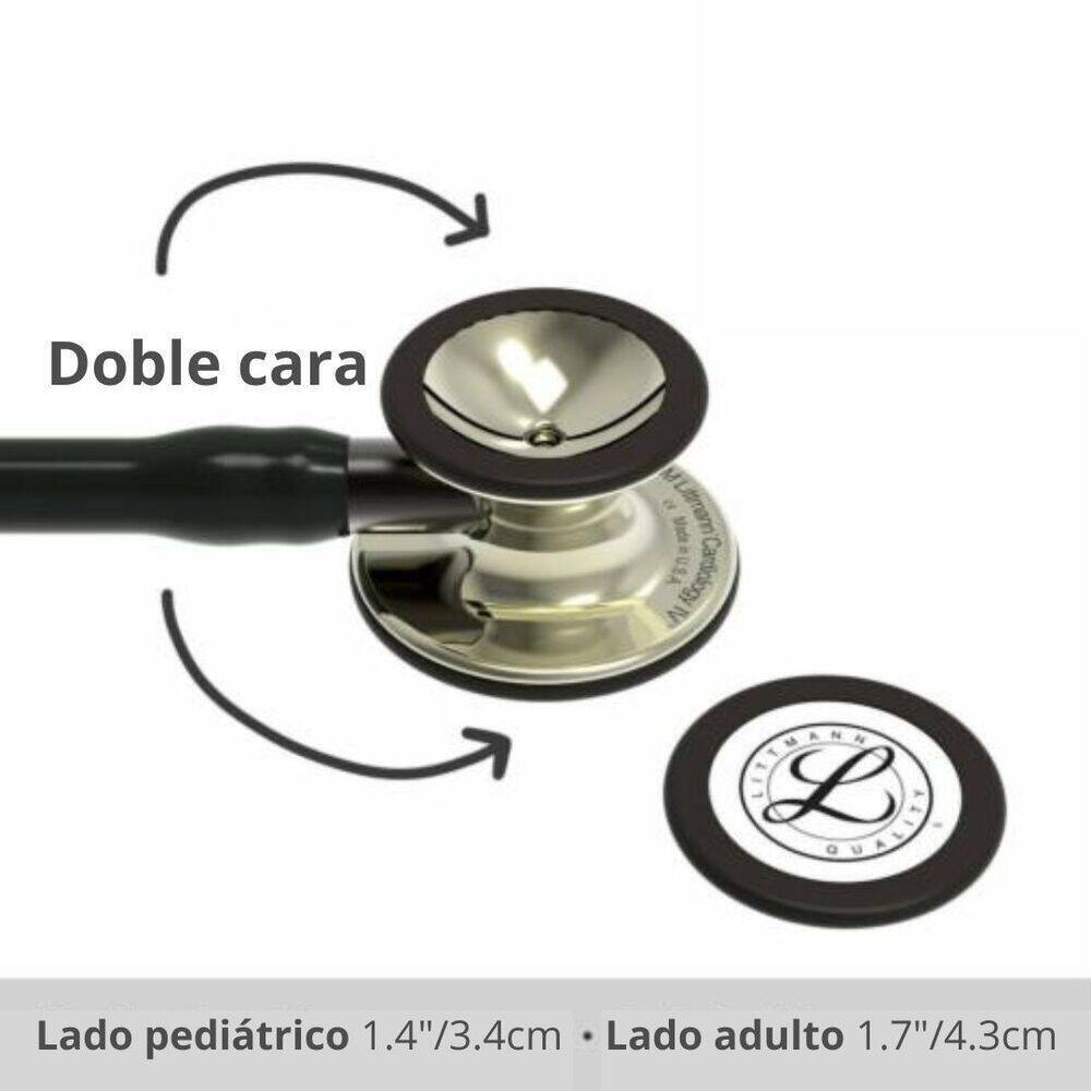 70-2007-9414-0_4 Fonendo Littmann® Cardiology IV Negro Champaña 6179 + Estuche