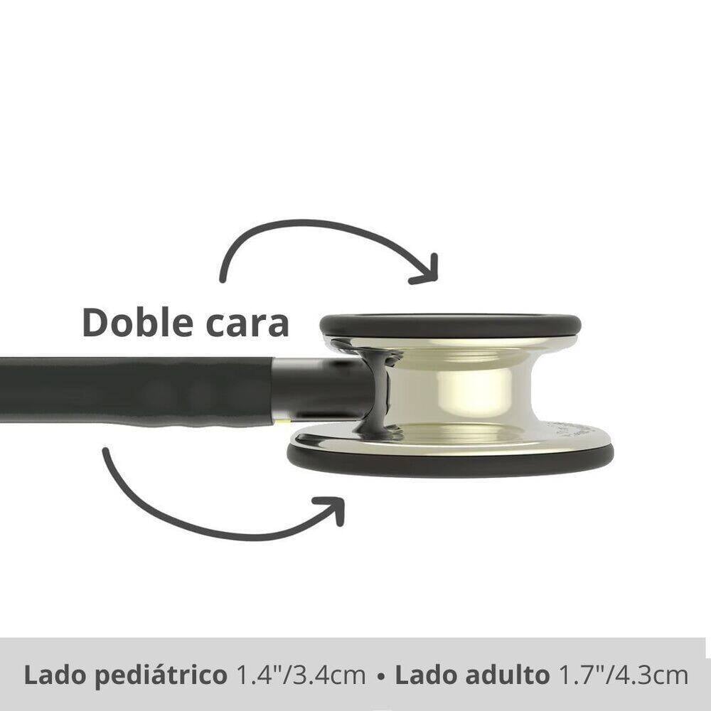 Fonendoscopio Littmann® Classic III™ Negro Champaña  5861 + Estuche