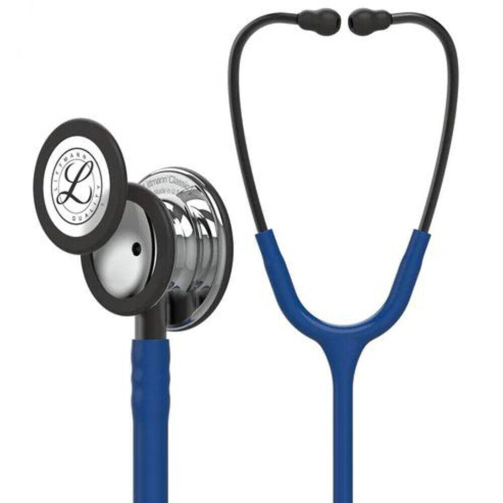 70-2011-7360-9_3 Fonendoscopio Littmann® Classic III Azul Marino Espejo 5863 + Estuche