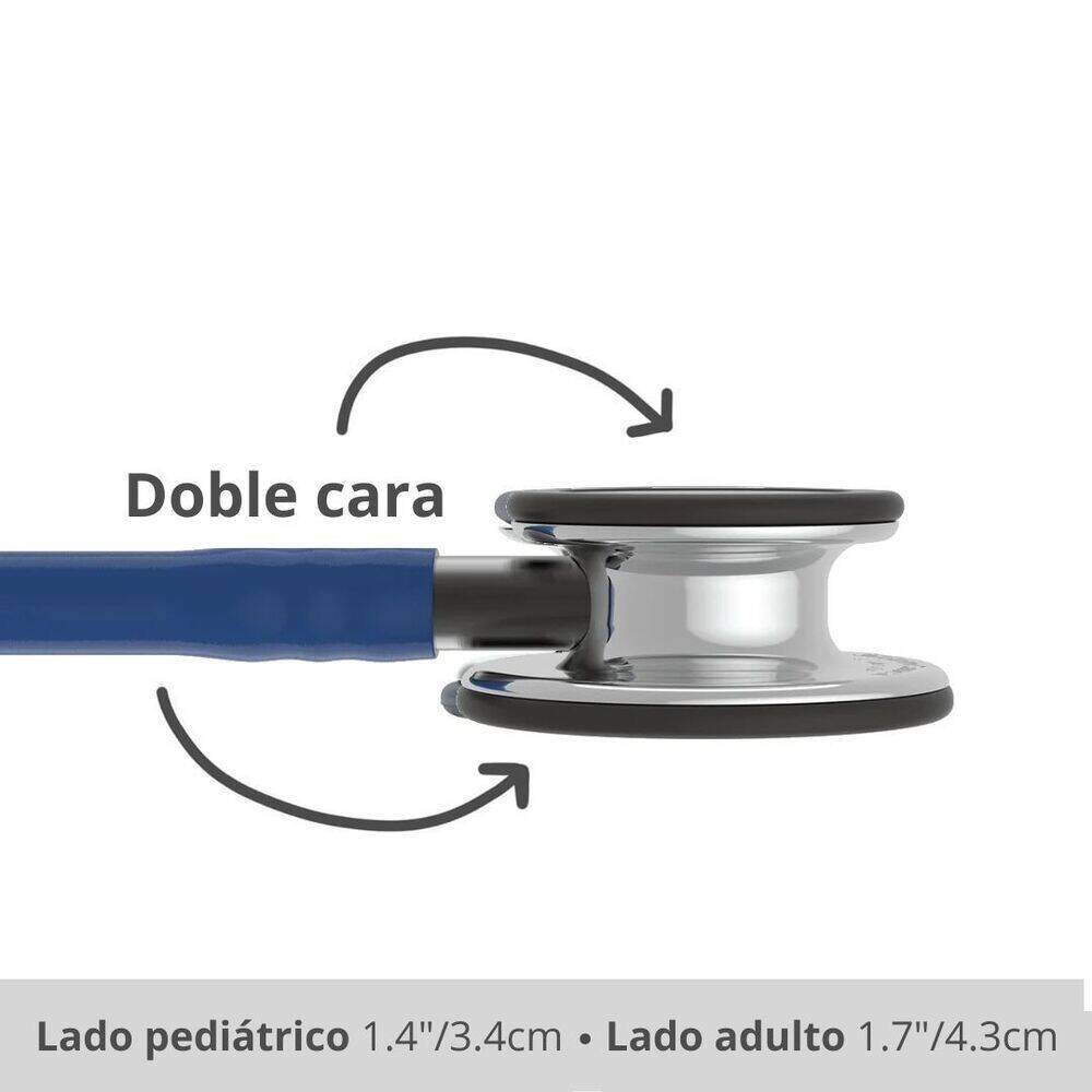 70-2011-7360-9_4 Fonendoscopio Littmann® Classic III Azul Marino Espejo 5863 + Estuche