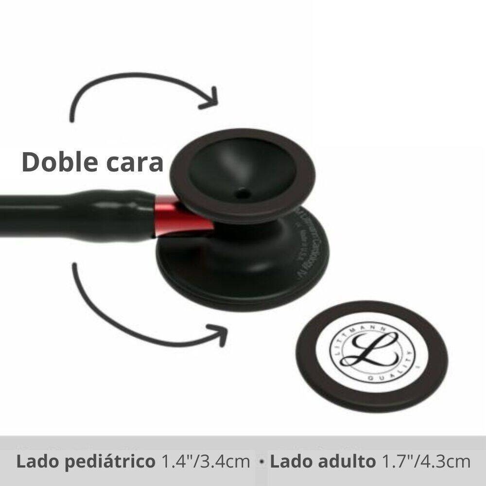 Fonendoscopio Littmann® Cardiology IV Negro 6200 + Estuche
