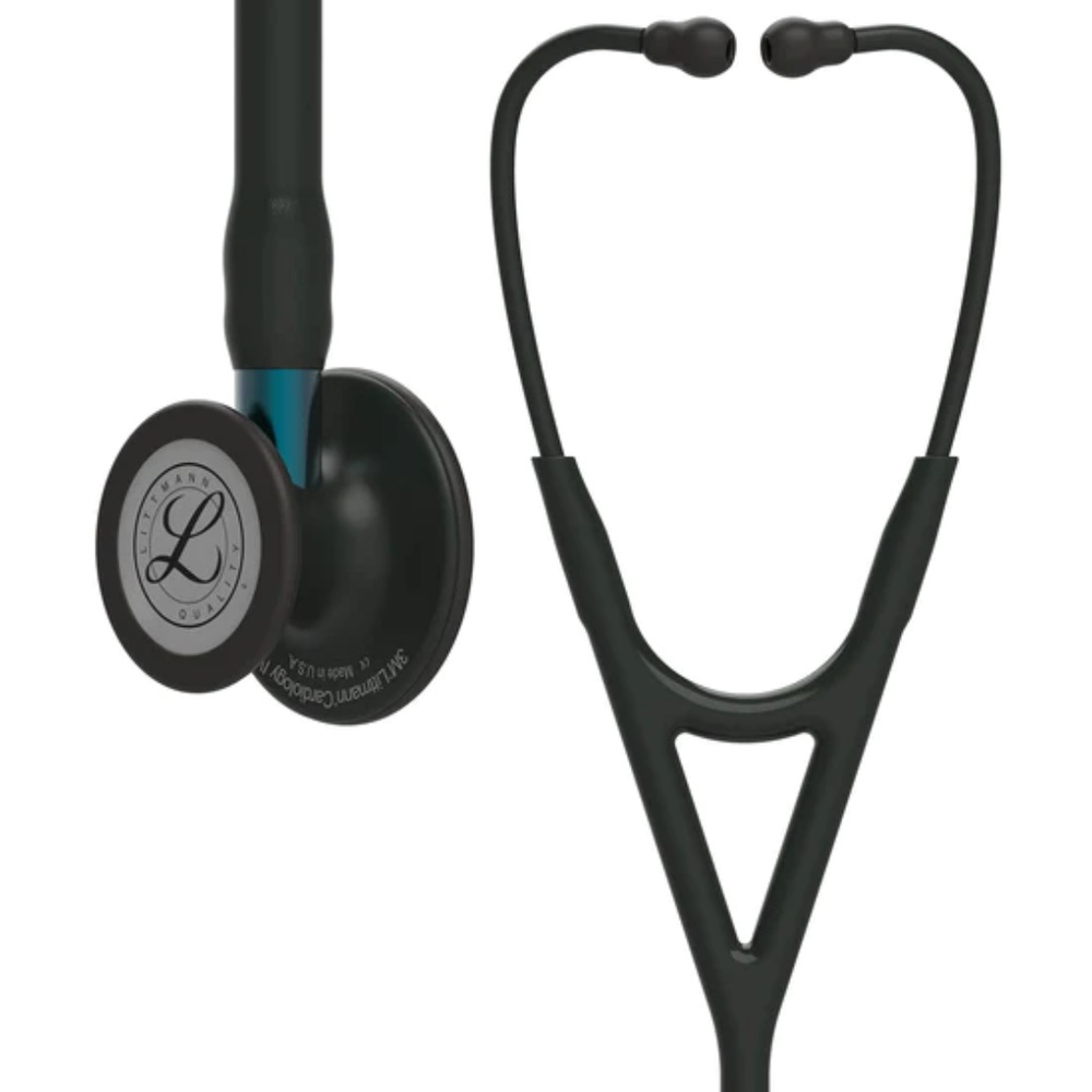 70-2011-7608-1_3-1 Fonendo Littmann® Cardiology IV Negro V. Azul 6201 + Estuche