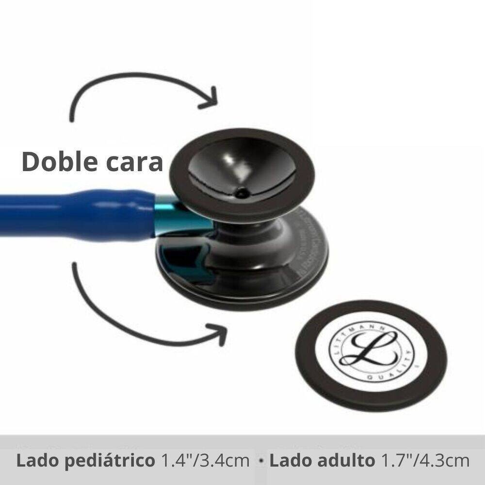70-2011-7609-9_4 Fonendo Littmann® Cardiology IV Azul Marino Smoke 6202 + Estuche
