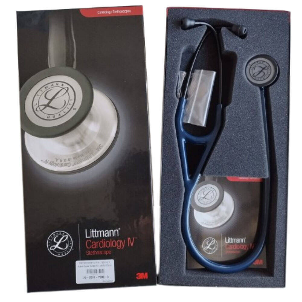 70-2011-7609-9_5 Fonendo Littmann® Cardiology IV Azul Marino Smoke 6202 + Estuche