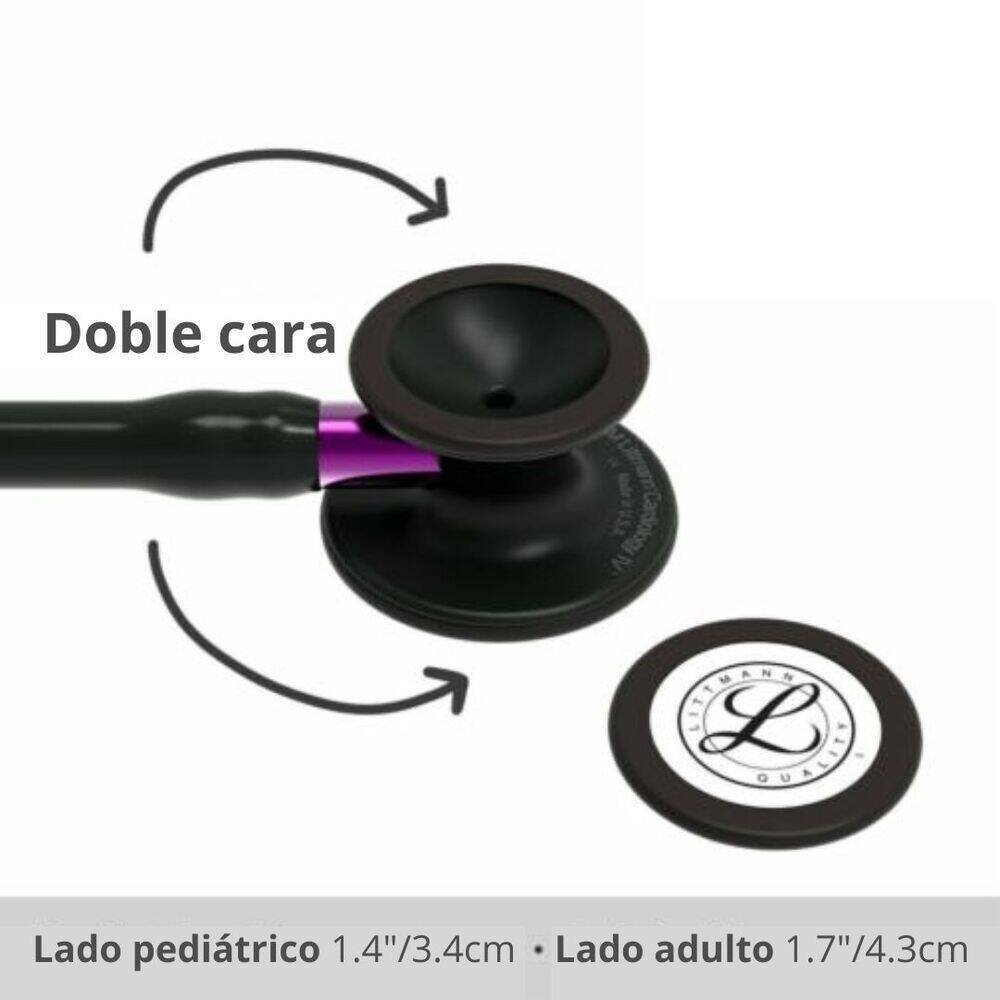 Fonendoscopio Littmann® Cardiology IV Negro V. Violeta 6203