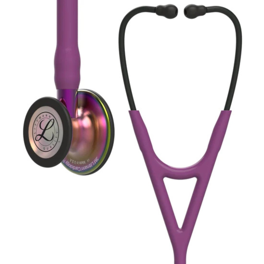 70-2011-7612-3_3-2 Fonendo Littmann® Cardiology IV Ciruela Arcoíris 6205 + Estuche