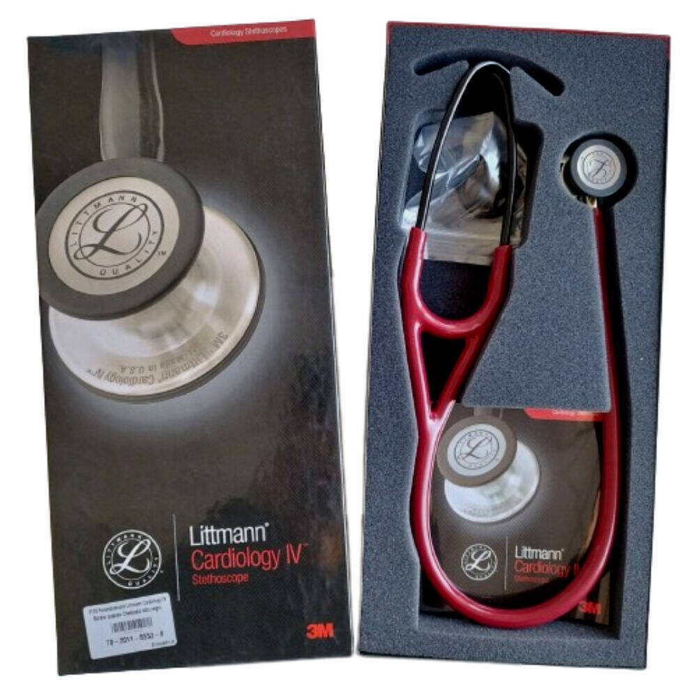 70-2011-8553-8_5 Fonendo Littmann® Cardiology IV Burdeo Champaña 6176 + Estuche