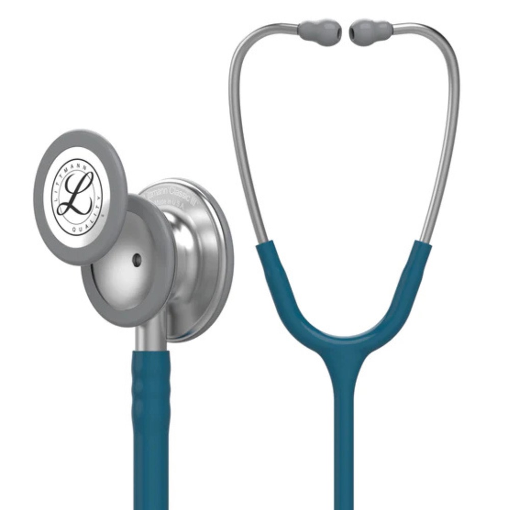 70200785791_2-1 Fonendoscopio Littmann® Classic III Azul Caribe 5623 + Estuche