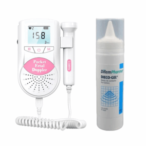 Doppler Fetal Pocket JPD100S6 Rosado Jumper + Gel Conductor Dieco 250 ml