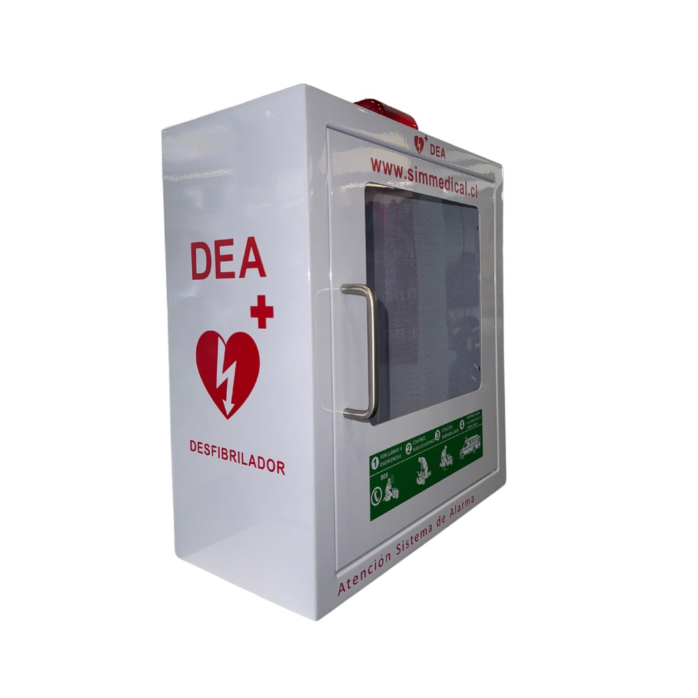 GABDEA-RL-1 Gabinete metálico para almacenar DEA con alarma y baliza