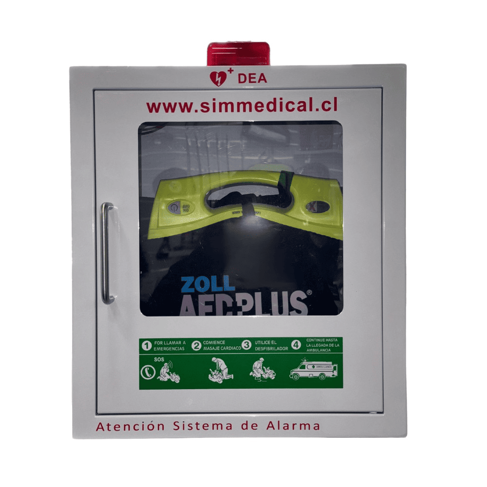 GABDEA-RL-3 Gabinete metálico para almacenar DEA con alarma y baliza