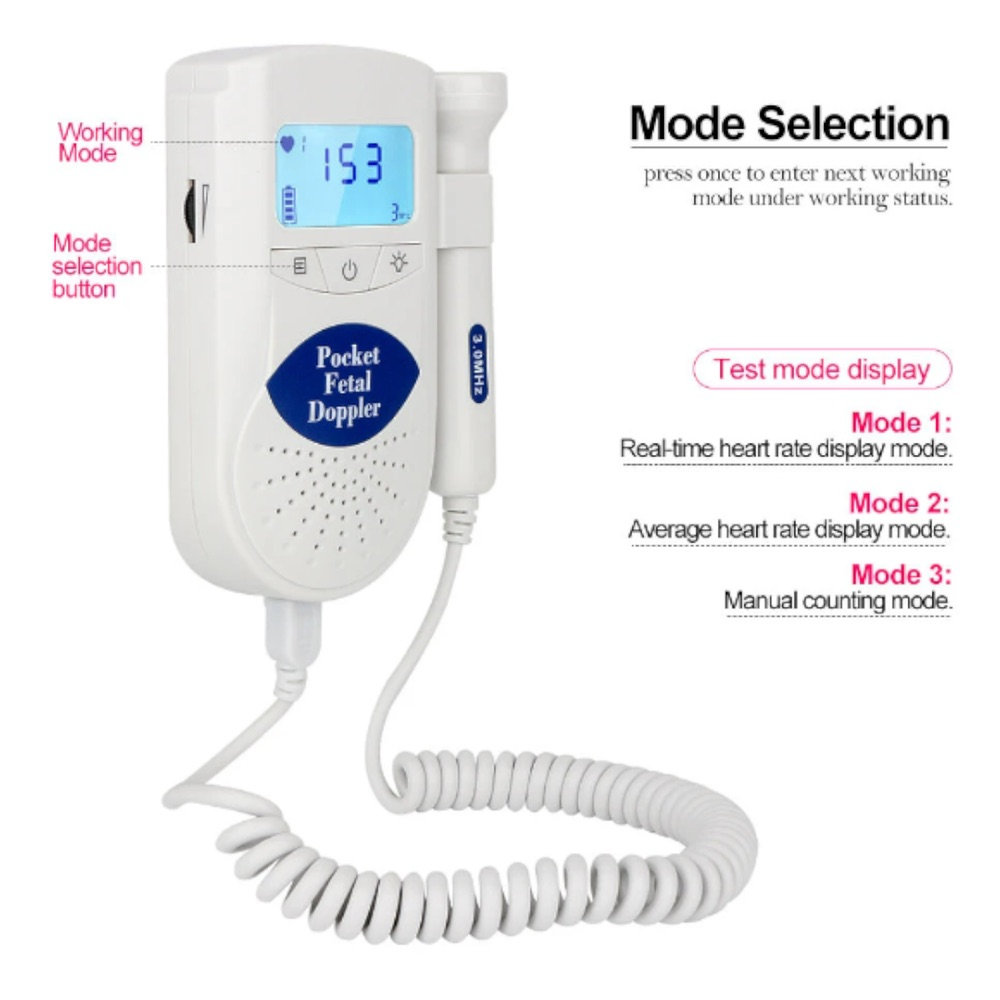 JPD100S6AZUL-PhotoRoom-2 Doppler Fetal Pocket JPD100S6 Azul - Jumper